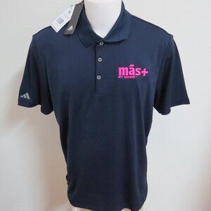 New XL Messi Navy ADIDAS Men's db #186T Golf Polo Shirt